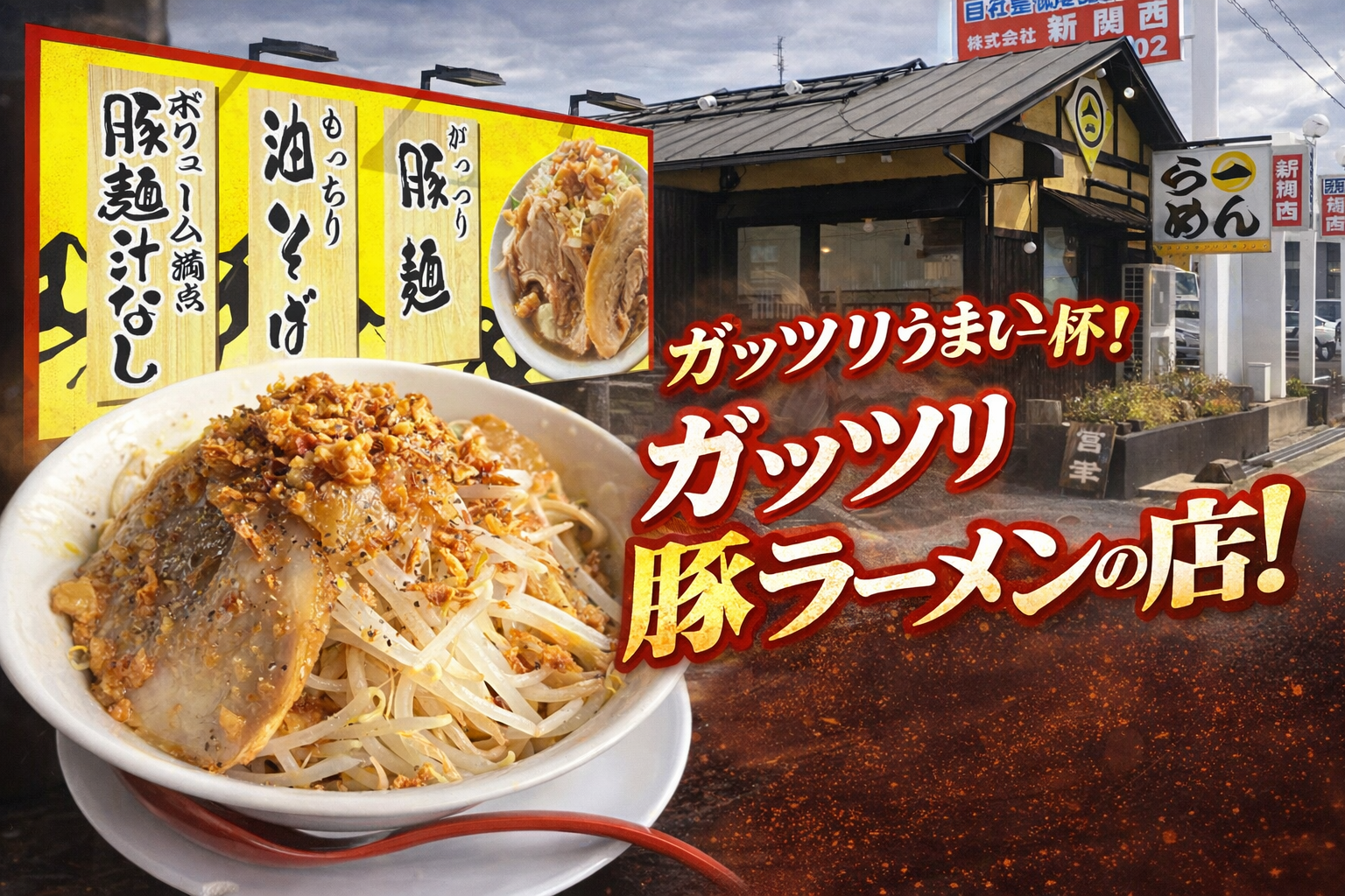 豚麺山脈の看板メニュー